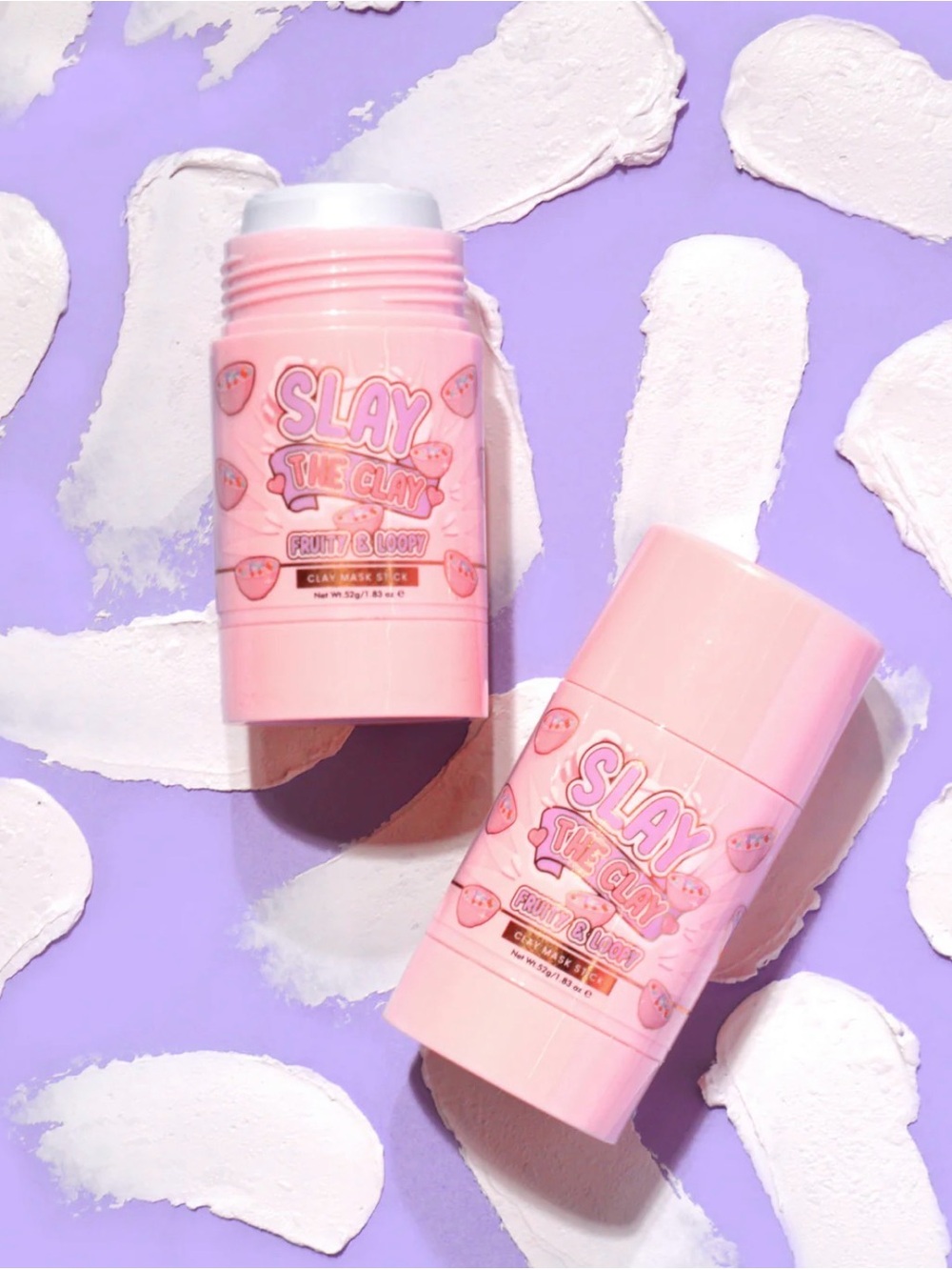 Slay the clay, clay stick mask